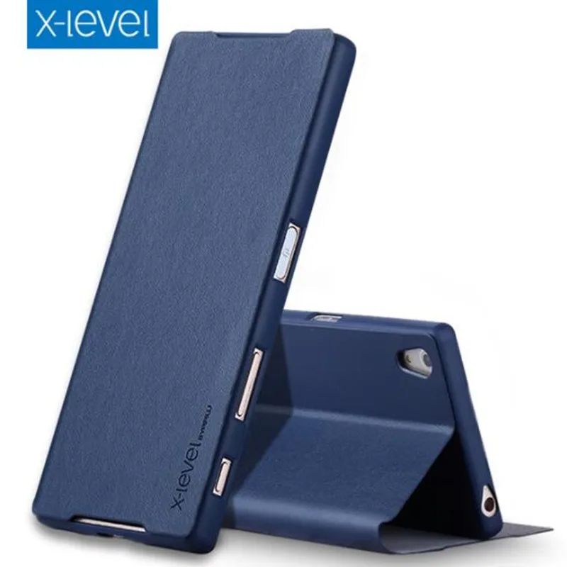 Z5 X-Level Роскошный деловой чехол для телефона из искусственной кожи sony Premium ультра