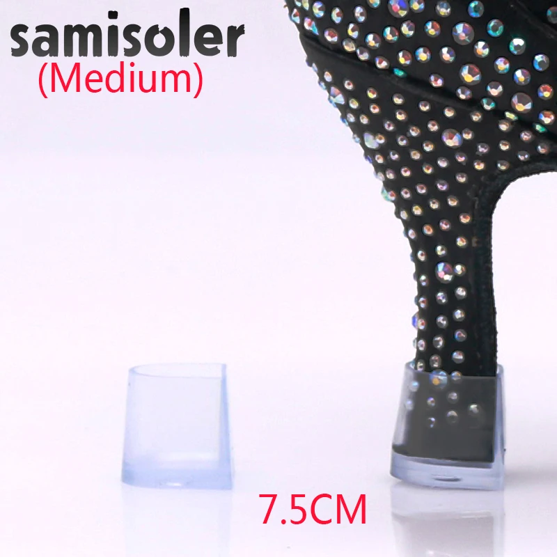 SamisolerUSHINE/Высокий каблук защита для латинских танцев чехлы пятки Нескользящие