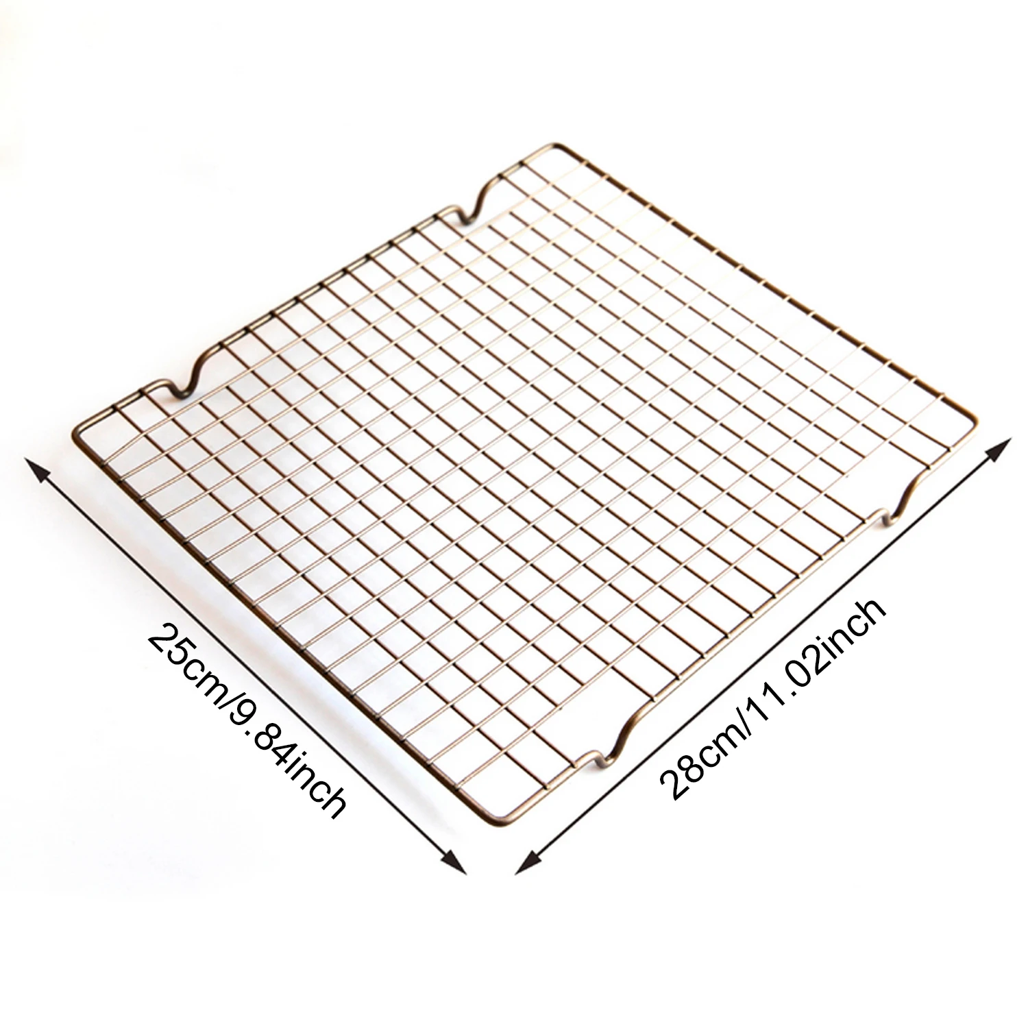 Behogar 28x25x2,3 см антипригарный для бисквита хлеба торт охлаждающая стойка выпечка, гриль лоток для дома магазин Кафе Ресторан кухонные принадлежности