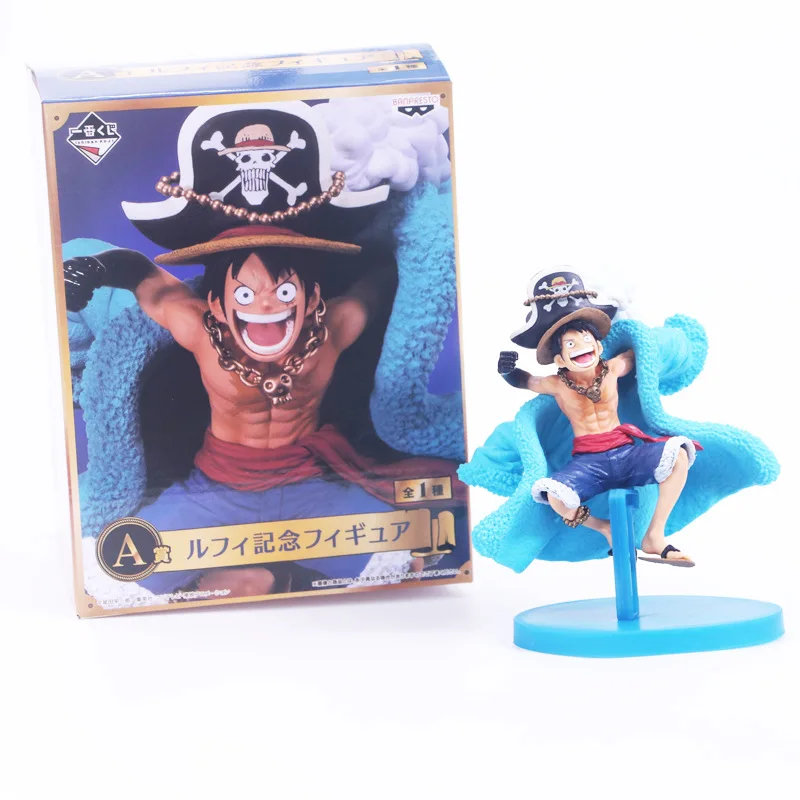 Аниме ONE PIECE 20th юбилей Луффи Синяя Куртка ПВХ фигурка соломенная шляпа Crew 2D3Y OP модель Луффи Зоро Санджи Брук