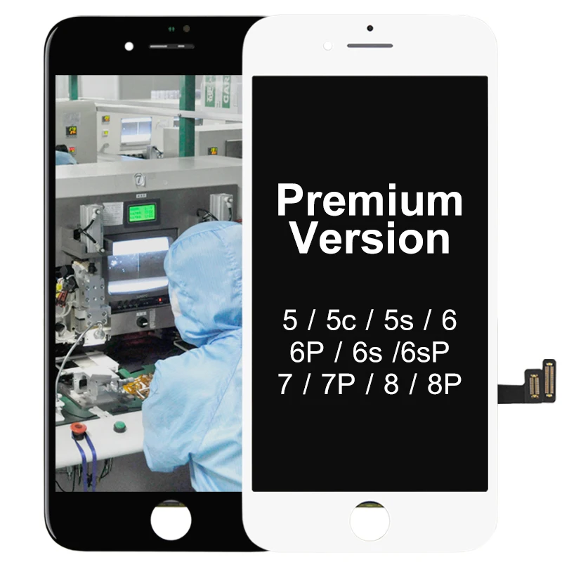Отличное качество для iPhone 5 6 7 7p 8 8p LCD кодирующий преобразователь сенсорного