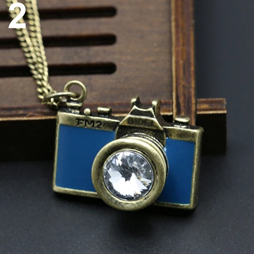 Женская Европейская винтажная Длинная цепочка с подвеской для камеры|sweater