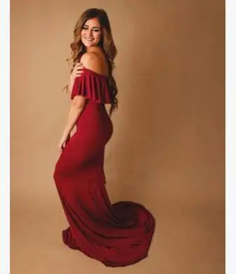 Maternity dress aternity photography props gown Dress Fancy shooting photo pregnant Large size M-XXL | Мать и ребенок