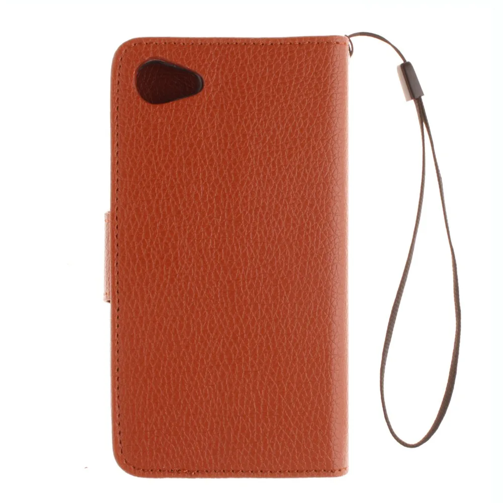 Кожаный флип чехол из кожи личи для Sony Xperia Z3/Z5/Z5 Mini Z5 Compact|case for sony xperia|case sonycase |