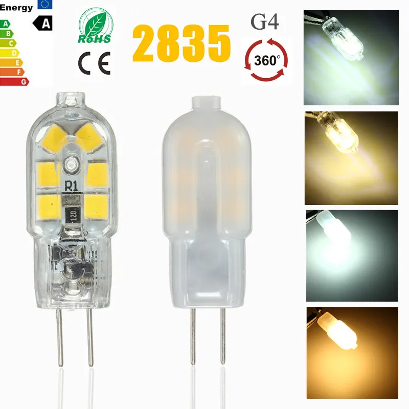 Светодиодная лампочка G4 2 Вт 2835 SMD 12 светодиодная лампа с нерегулируемой яркостью