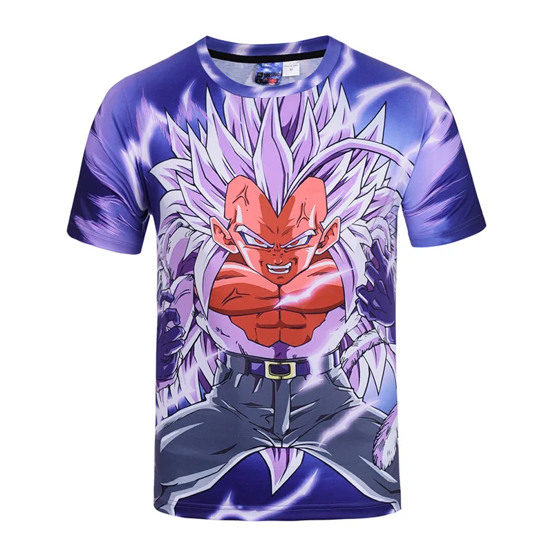 2018 Новое поступление модные 3D печатных Dragonball Z 'storm' футболка хип хоп мода