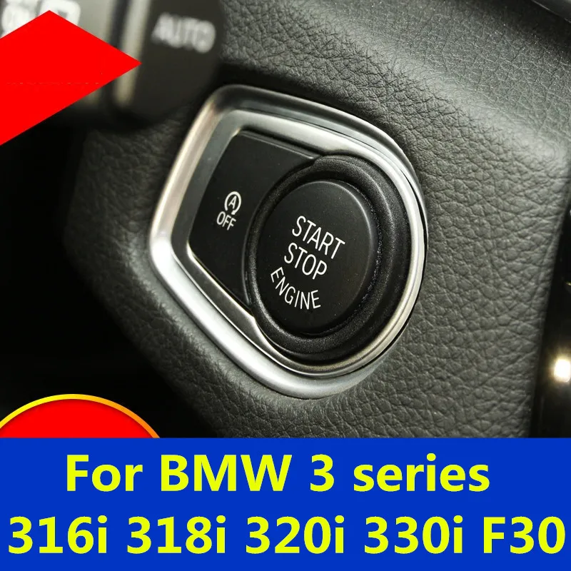 Для BMW 3 серии 316i 318i 320i 330i F30 кнопка запуска с одной кнопкой блестками старт вверх