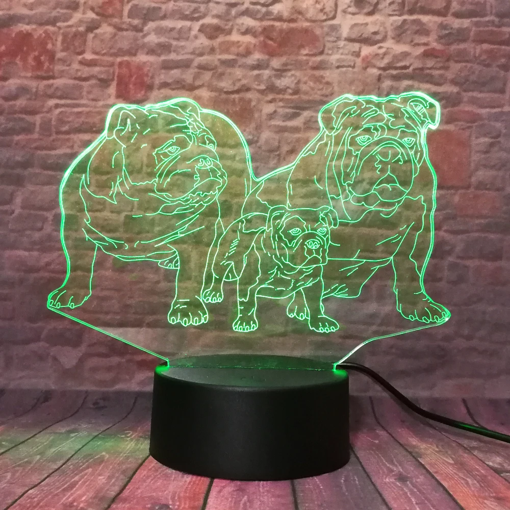 2019 г. 3D мультяшный Французский бульдог милая собака шэра-пей семейство с