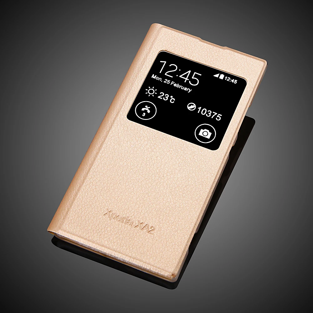 Новейший чехол из искусственной кожи для Sony XA2 Xperia H4133 с откидной крышкой и
