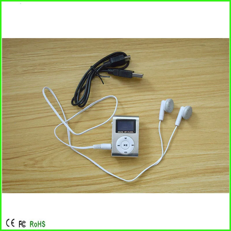 Портативный спортивный MP3 плеер Cdragon с ЖК экраном металлический мини зажим слотом