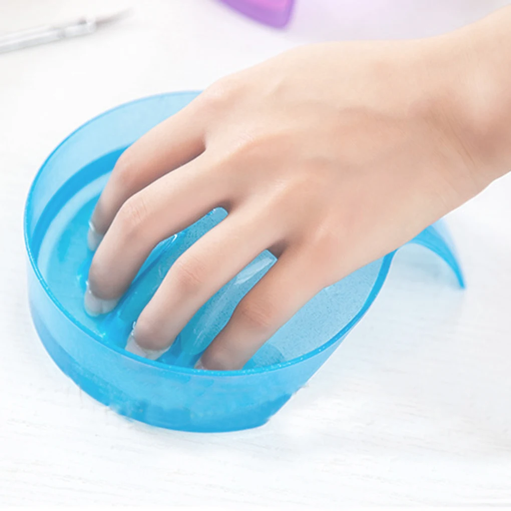Nail Art Hand Wash Remover Soak Bowls with Rectangle Shaped Hand Spa Manicure Tools