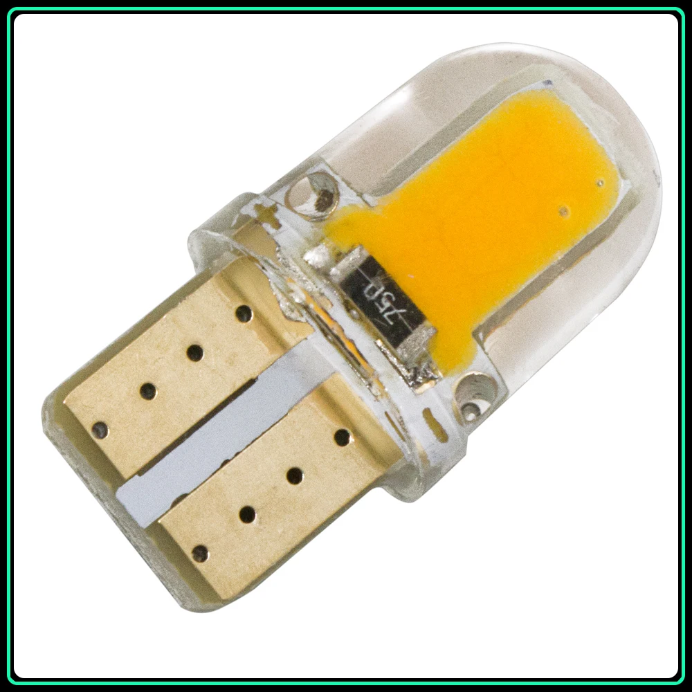 Carsty Новый 194 168 W5W T10 светодиодный 8 SMD COB 1W силиконовый Автомобильный фонарь для