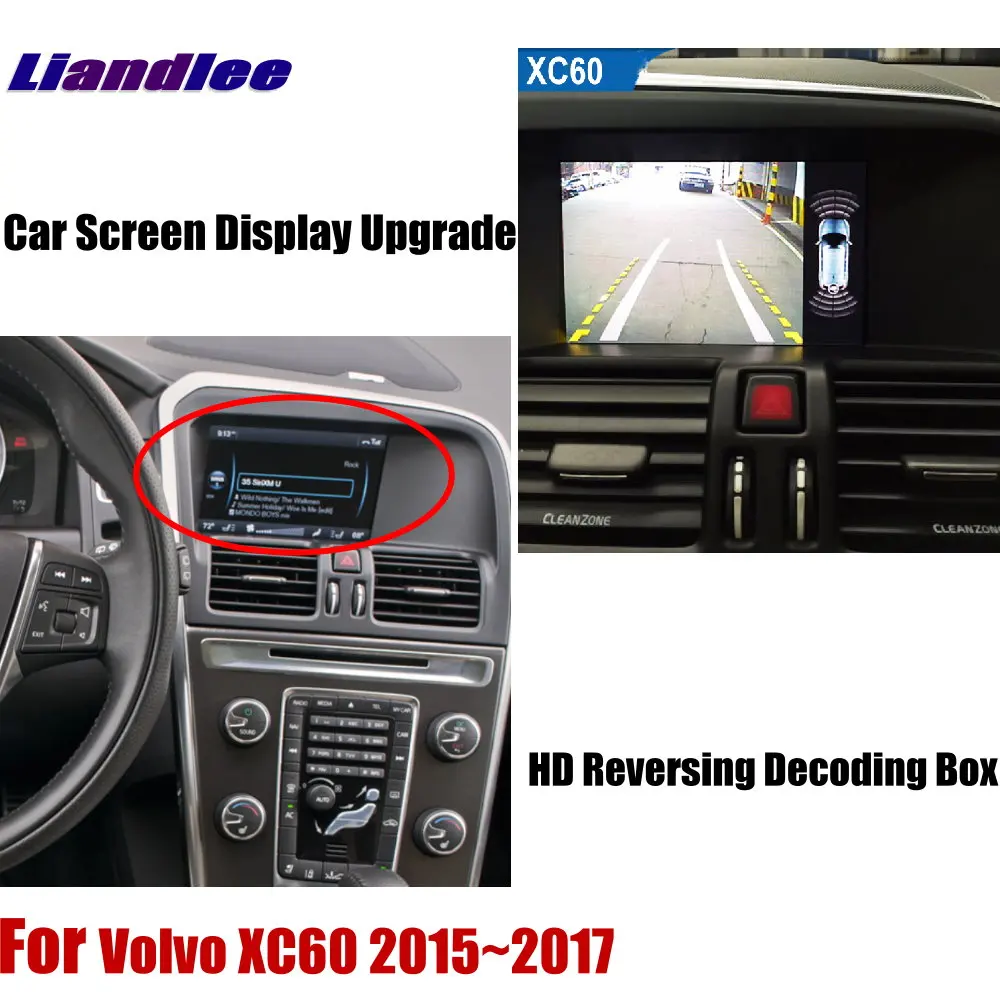 Для Volvo XC60~ модуль декодера заднего вида камера парковки изображение автомобиля экран обновления дисплей обновление