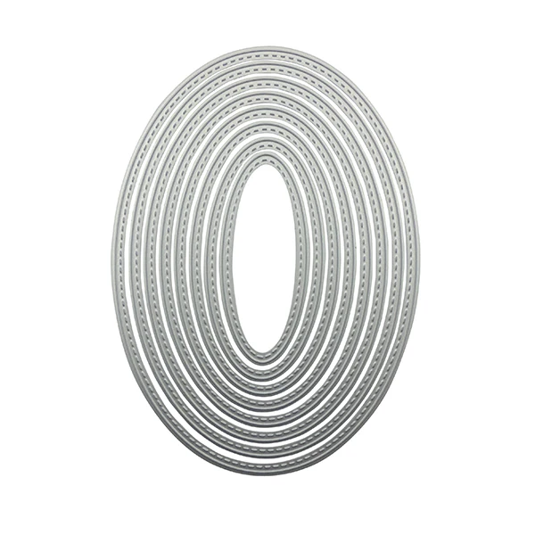 Happymems овальные формы режущие штампы Трафаретный Скрапбукинг Тисненая Бумага