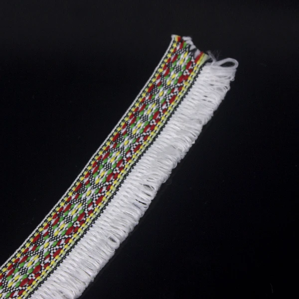 

White Braided Fringe Tassel Lace Ribbon Trim Decorated Applique Scrapbooking Trimming For Clothes Curtain Trim 20yard/T1288