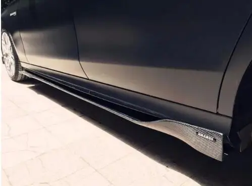 Карбоновое волокно для переднего бампера автомобиля губ Авто диффузор боковые