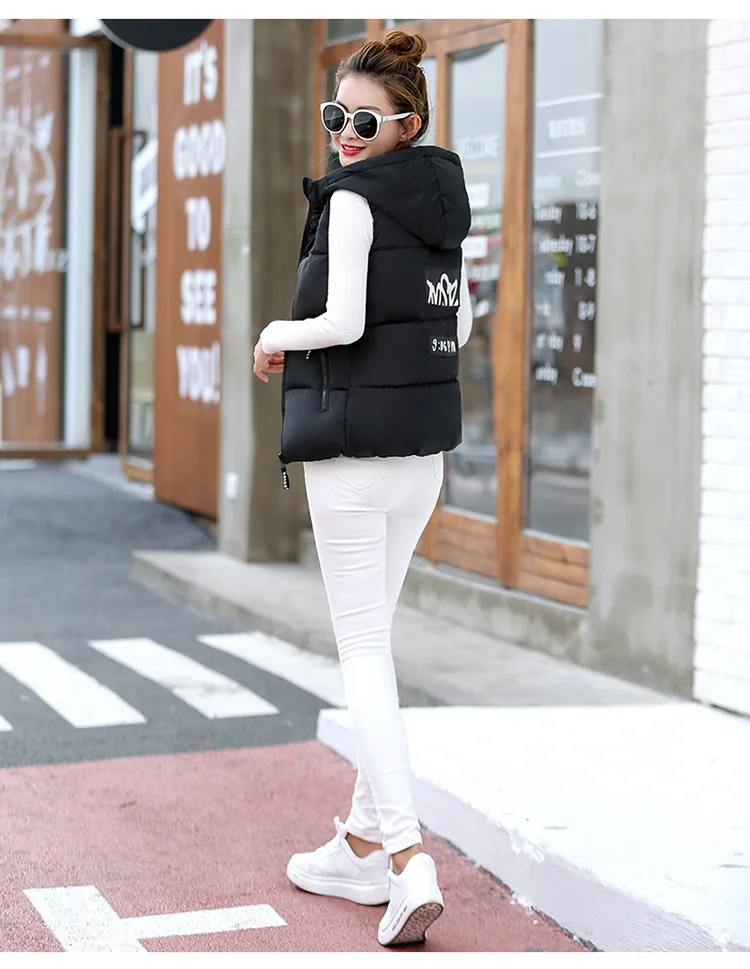 2020 дикий удобная одежда для девочек Осень зима хлопковый жилет с капюшоном