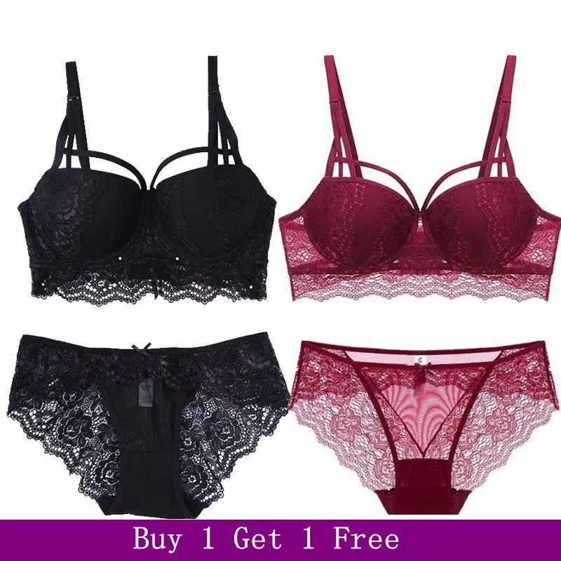 Бюстгальтеры для женщин комплект из 2 предметов Новинки бюстгальтер пуш ап тюля и
