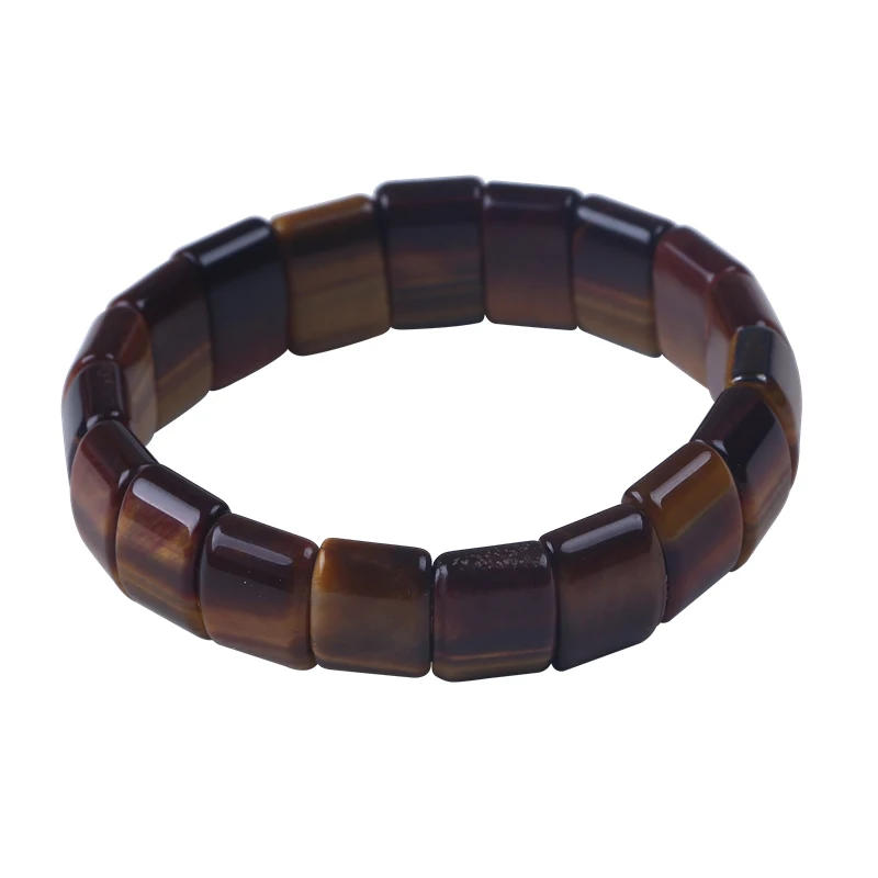 Браслет из натуральных камней искусственные квадратные полудрагоценные