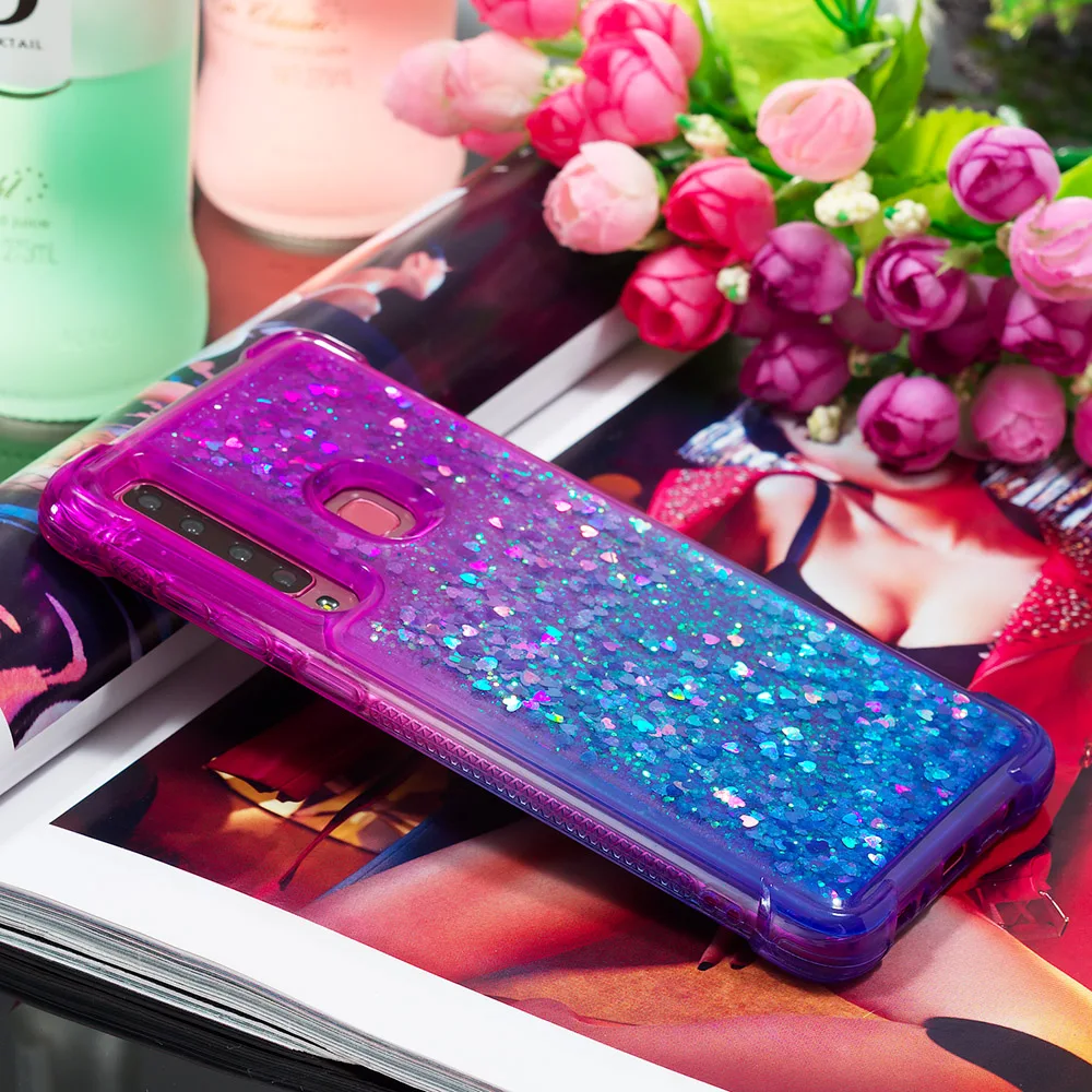Шикарный чехол для Samsung Galaxy A9 2018 A920 динамический жидкий зыбучий песок A9s Star Pro SM-A920X