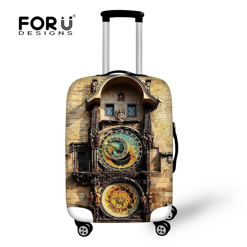 FORUDESIGNS/модный защитный чехол для багажа с принтом, эластичный Водонепроницаемый чехол для костюма, чехлы для 18-28 костюмов, чехол, аксессуары для путешествий - Цвет: XD47