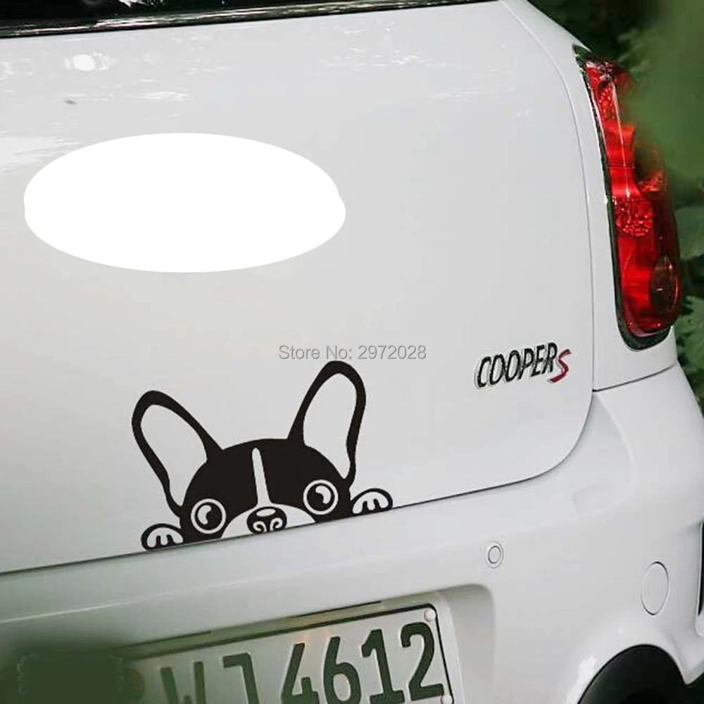 

10 x Newest Design Car Styling Funny Dog Lovely Doggie Decal Decoration Accessories for Tesla Volkswagen Renault Opel Lada