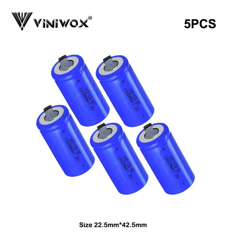 Аккумуляторная батарея ячейка питания SC 1 2 V 1300mAh Ni-CD электроинструмент