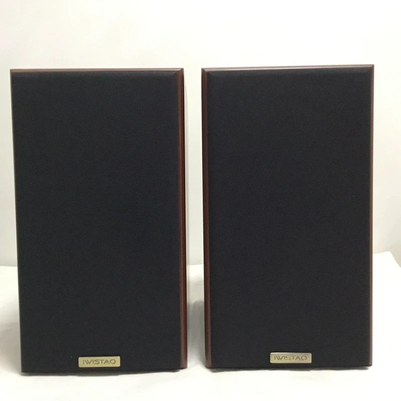 IWISTAO книжная полка HIFI колонки для дома 1 пара Высокая Чувствительность Супер бас динамик высокая плотность доска деревянный необработанный шпон Auido