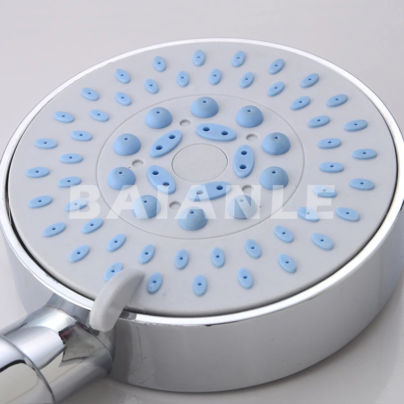 Насадка для душа из АБС пластика хромированная с держателем и шлангом|saving shower|water