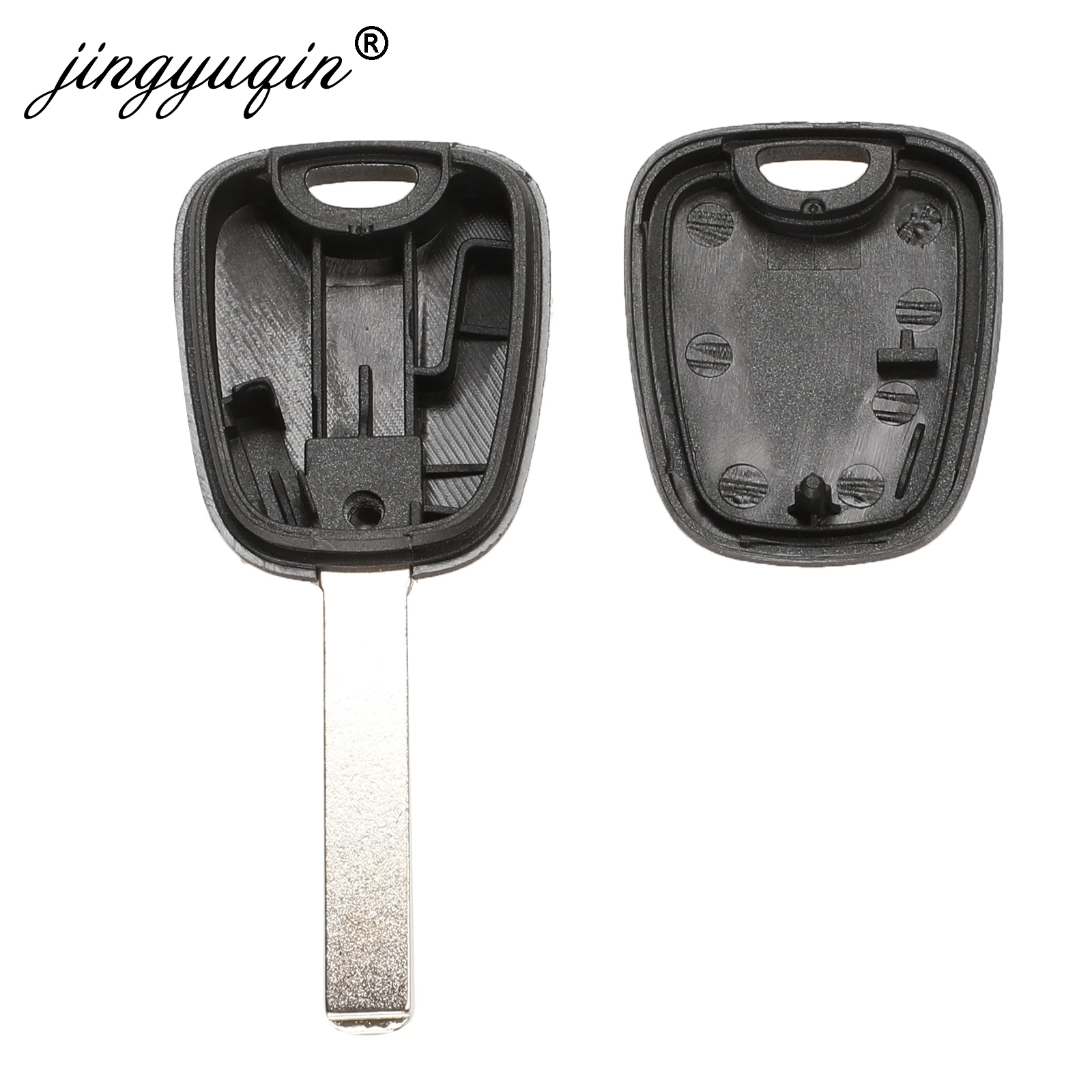 Чехол для автомобильного ключа транспондера jingyuqin Citroen C2 C3 C4 подходит Peugeot 106 107 307