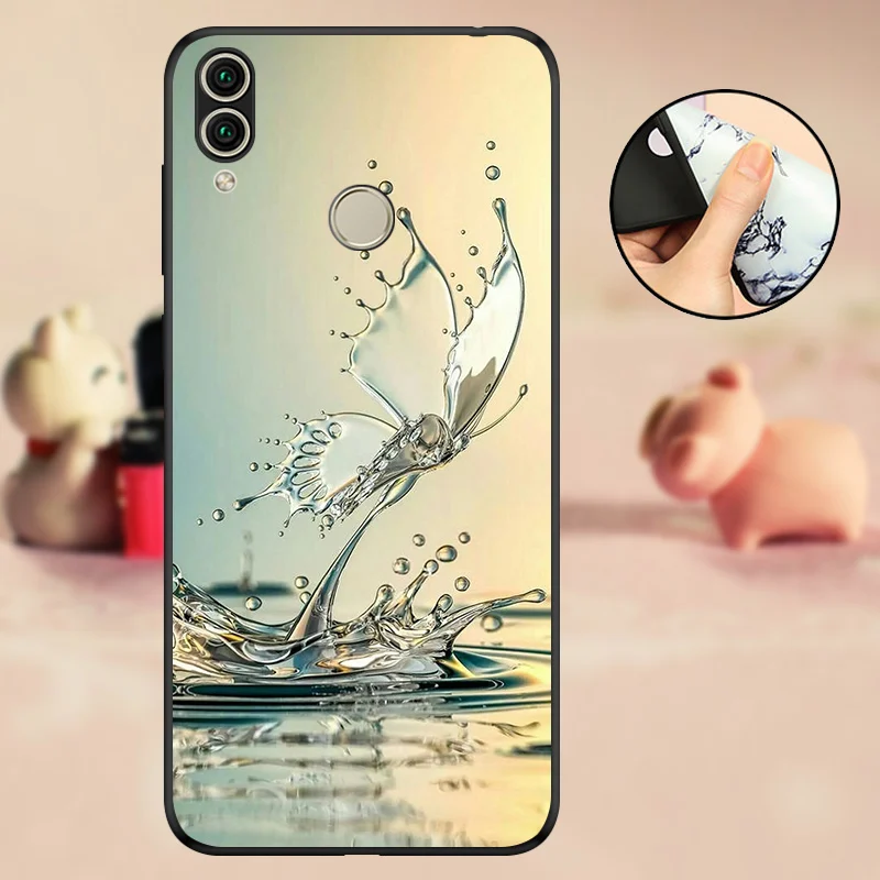 Силиконовый чехол для телефона huawei Y6 ATU-L21, чехол-бампер для huawei Y6 Prime, силиконовый чехол для huawei Honor 7A Pro Coque