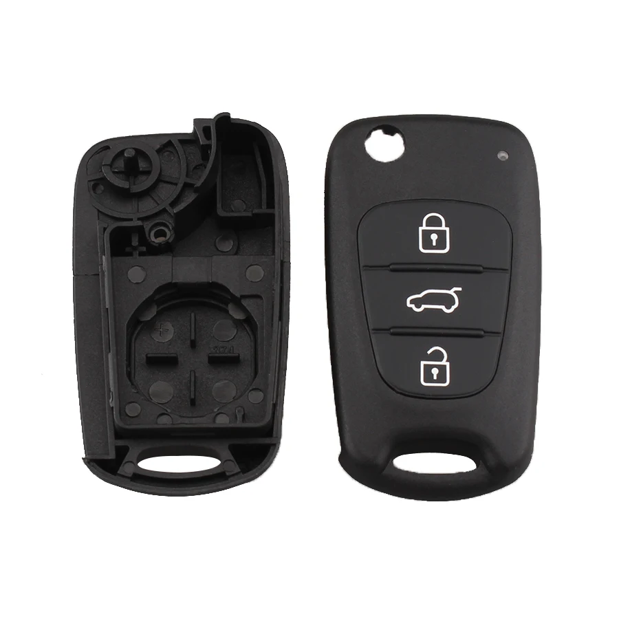 Stenzhorn Folding Flip Key Shell For Hyundai I30 IX35 Replacement Car Remote Case Covers Uncut blade 3 Buttons | Автомобили и