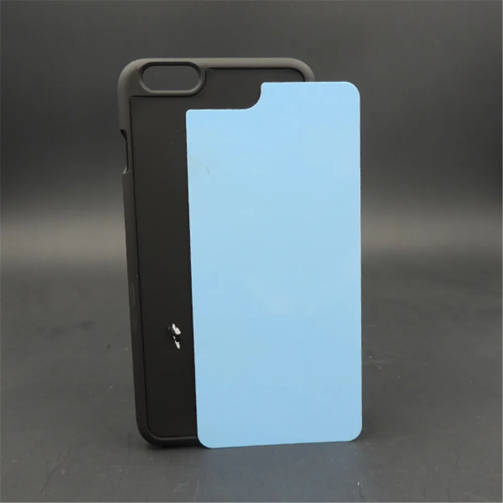 10pcs/lot Rubberized Plastic Sublimation Blank Case Cover For iPhone 6 6s 6S Plus Aluminium Inserts Glue DIY |