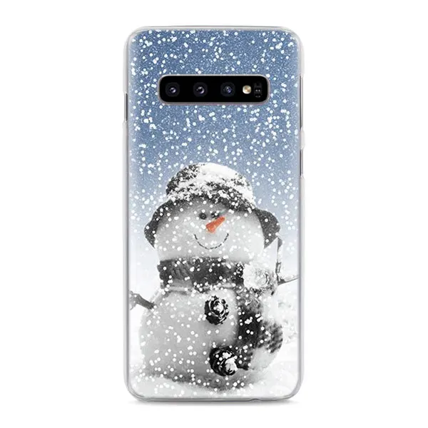04 Веселый Рождественский Снеговик телефон чехол s для samsung Galaxy S10e S10 S8 S9 плюс M10 M20 M30 A50 S6 S7 края Жесткий Чехол Крышка - Цвет: 04
