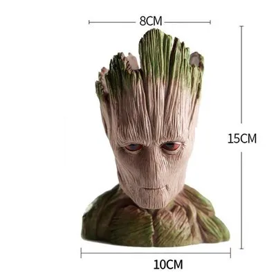 adult groot pot Креативный маленький горшок для бассейна бонсай горшок ПВХ pokemon цветочные горшки модные мини Ландшафтные горшки для суккулентов зеленый горшок для растений - Цвет: adult groot pot