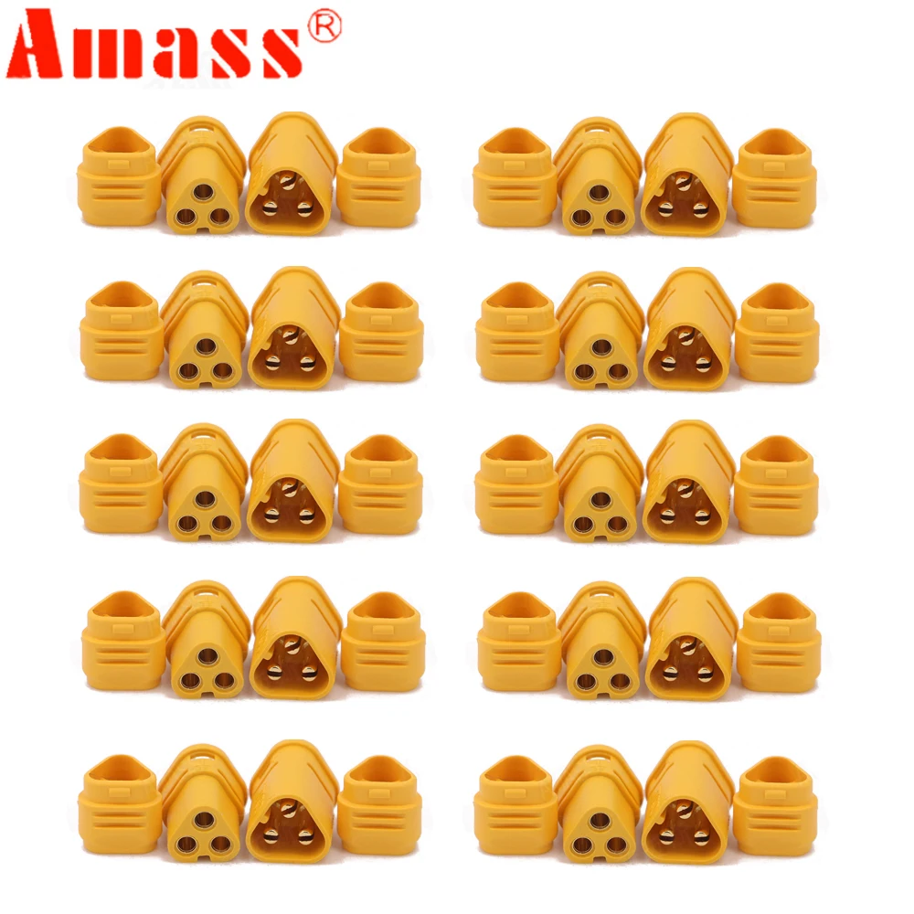 10 пар 3 контактный разъем AMASS MT30 2 мм/Разъем двигателя/комплект штекеров для