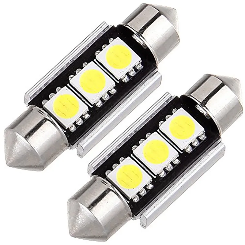 50 шт./лот 36 мм 39 c5w 3 smd 5050 Светодиодная CAN шина без ошибок Автомобильная внутренняя