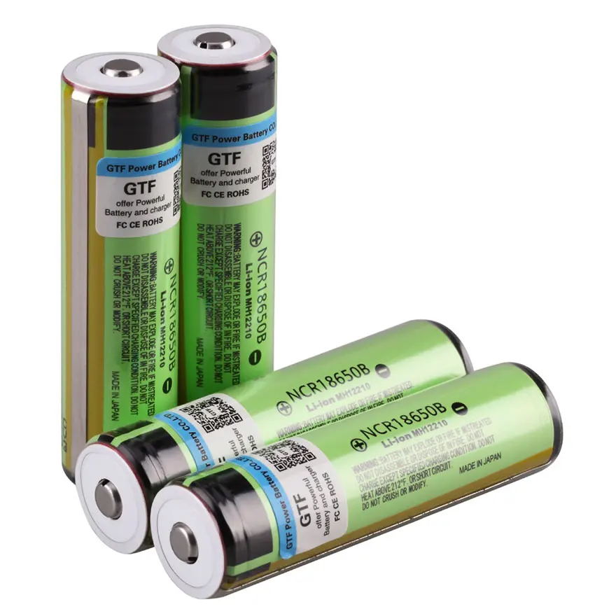 6 шт. 100% Оригинальный NCR18650B 18650 Аккумулятор для Panasonic 3 7 V 3400mah литий ионный