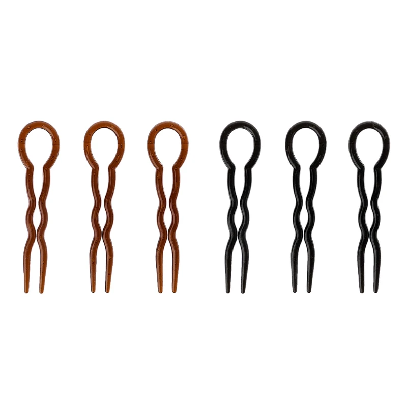 

1 Set 3pcs Fork Tools Braid Hairstyle Hair Fork U Shape Fork Clips Pin Accessories New Design