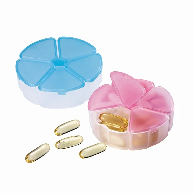 Портативный Кристалл Круглый Мини Kawaii коробка для таблеток Органайзер