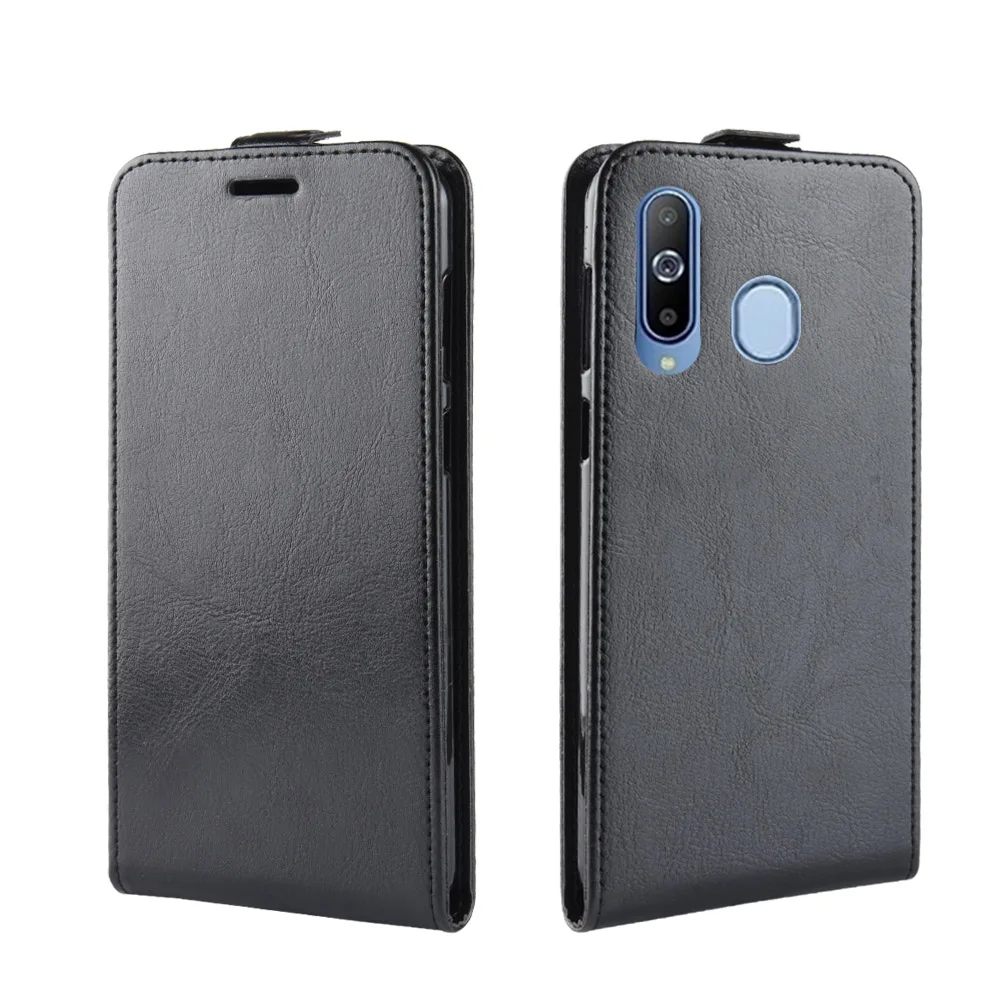 Брендовый кожаный чехол gligle R64 с узором открывающийся вверх и вниз для Samsung Galaxy A8S