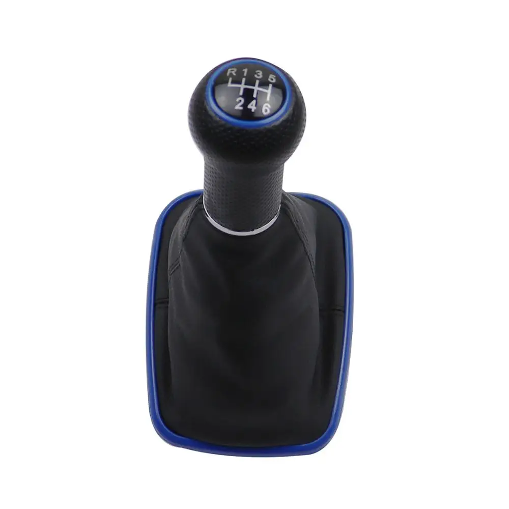 6 Speed 12mm 5/6 скоростная ручка переключения передач для Volkswagen VW MK4 Golf 4 IV GTI R32 Jetta Bora синяя рама Gaitor Boot - Название цвета: 6 Speed 12mm
