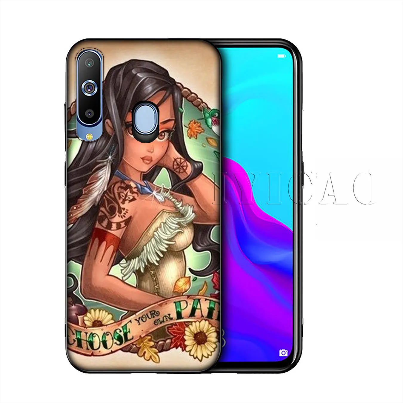 Iyicao Татуированная принцесса Алиса Ариэль силиконовый мягкий чехол для samsung Galaxy A10