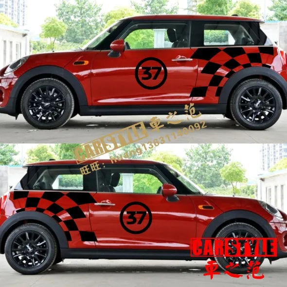 Совершенно новая наклейка для кузова автомобиля в оригинальном стиле JCW узор mini