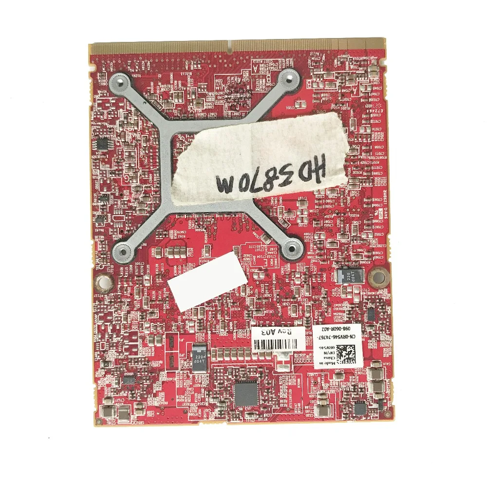 RV546 0RV546 CN-0RV546 For Dell Alienware M17X M15X R2 VGA HD 5870M 1GB DDR5 731MJ 0731MJ Video graphics card | Компьютеры и офис