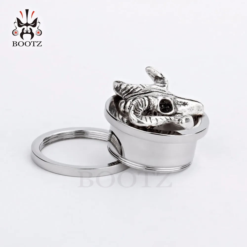 KUBOOZ серьги из нержавеющей стали, тоннельные пробки, серебряные расширители, серьги с винтовой застежкой, пирсинг, Ювелирное кольцо, 10 шт./лот, 6 мм до 25 мм