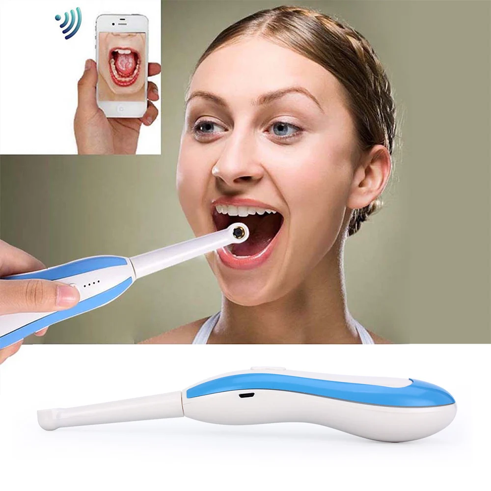 Full HD Intraoral WiFi Беспроводная стоматологическая камера эндоскоп светодиодный светильник USB кабель осмотр для стоматолога оральный в реальном времени видео стоматологический т