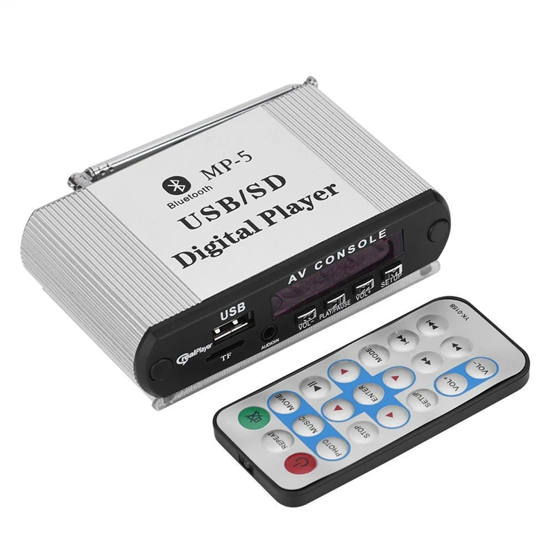 Топ предложения Мини цифровой MP5 HiFi Мощность усилитель верста rker Bluetooth USB AUX FM