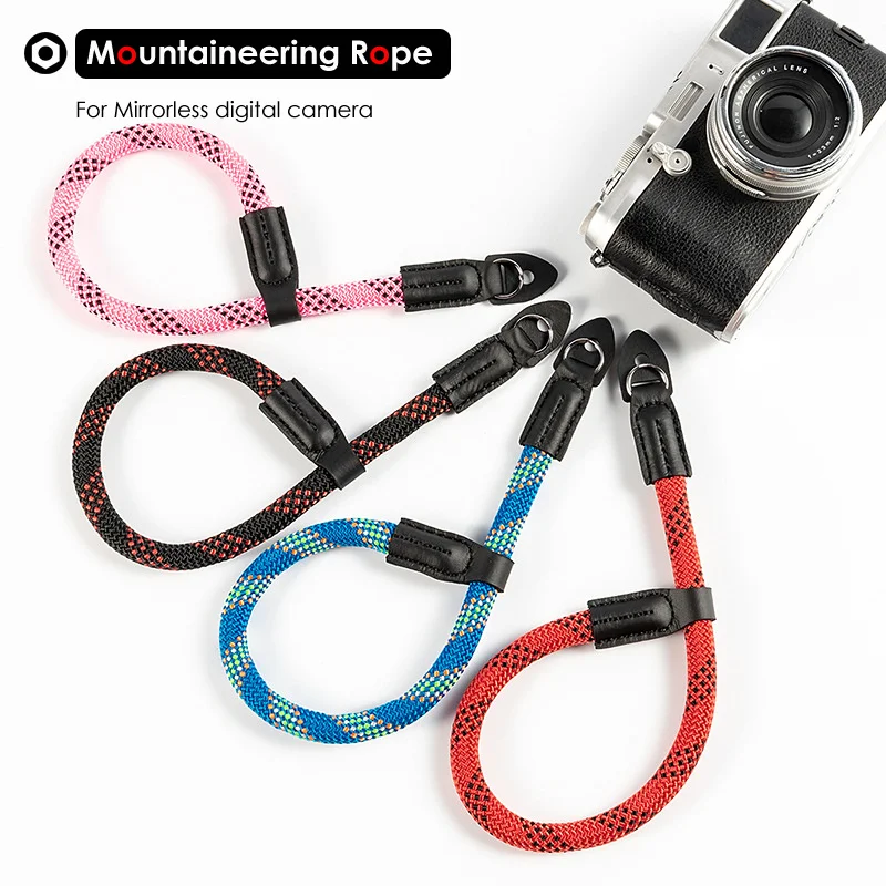 

Mountaineering Nylon Rope Camera Wrist Hand Strap Belt for Mirrorless Digital Camera Leica Canon Nikon Olympus Pentax Sony