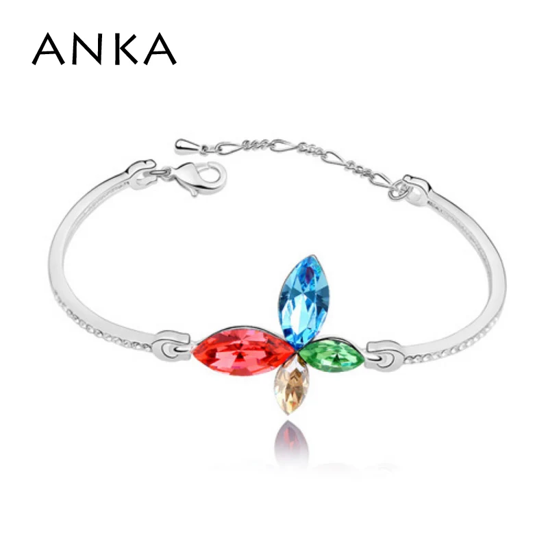 

ANKA New Bracelets For Women Crystals from Austrian High Quality Austria Butterfly rhodium Plated Bangle Bracelet #86468
